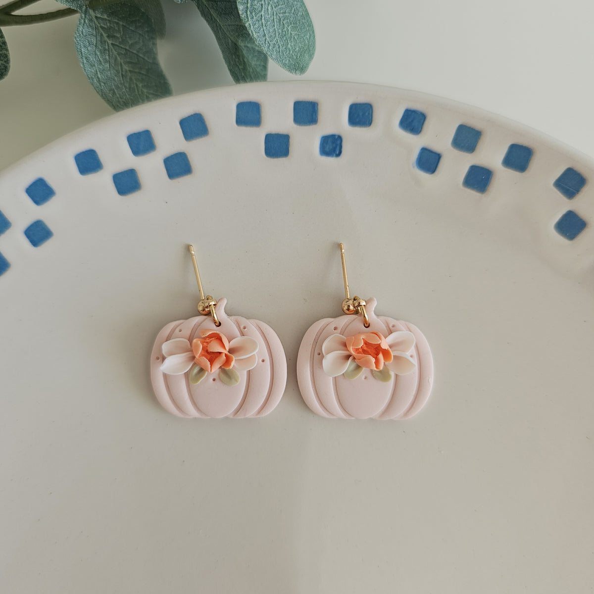 Floral Magic Pumpkin Earrings