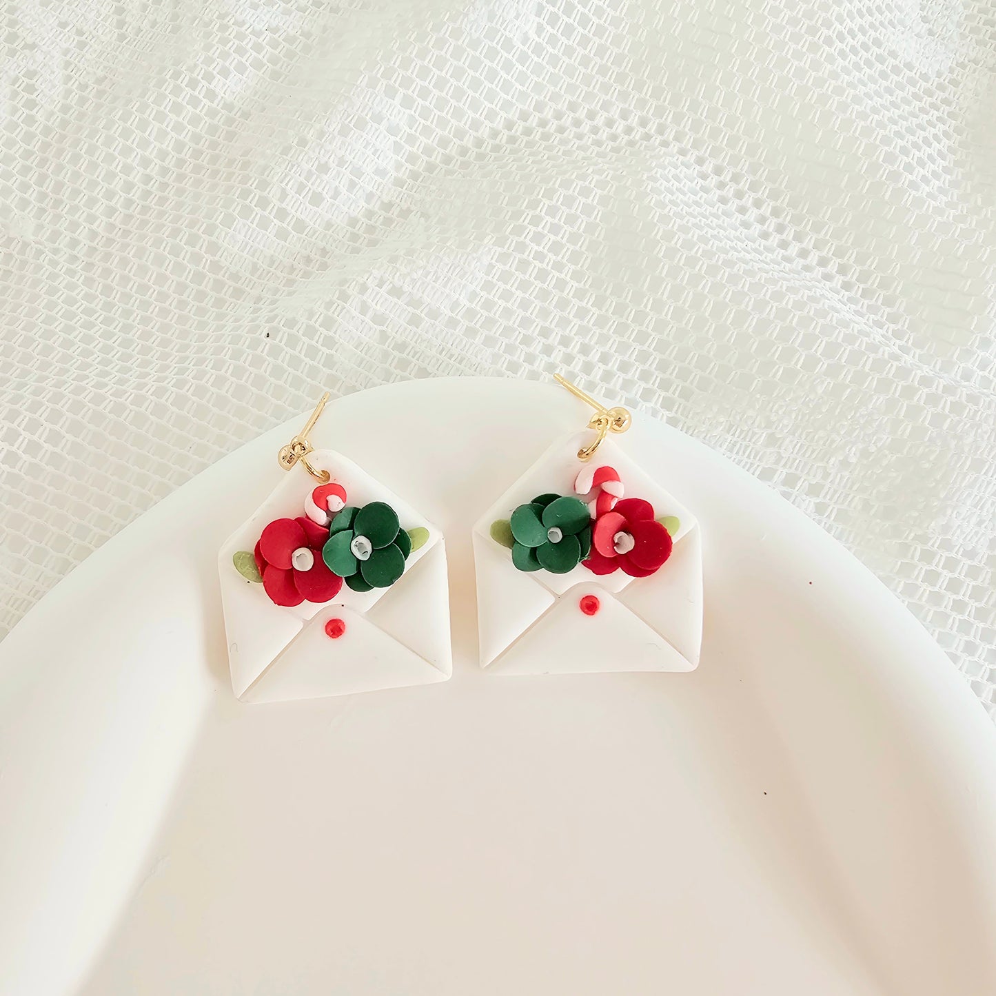 Christmas Envelope Earrings