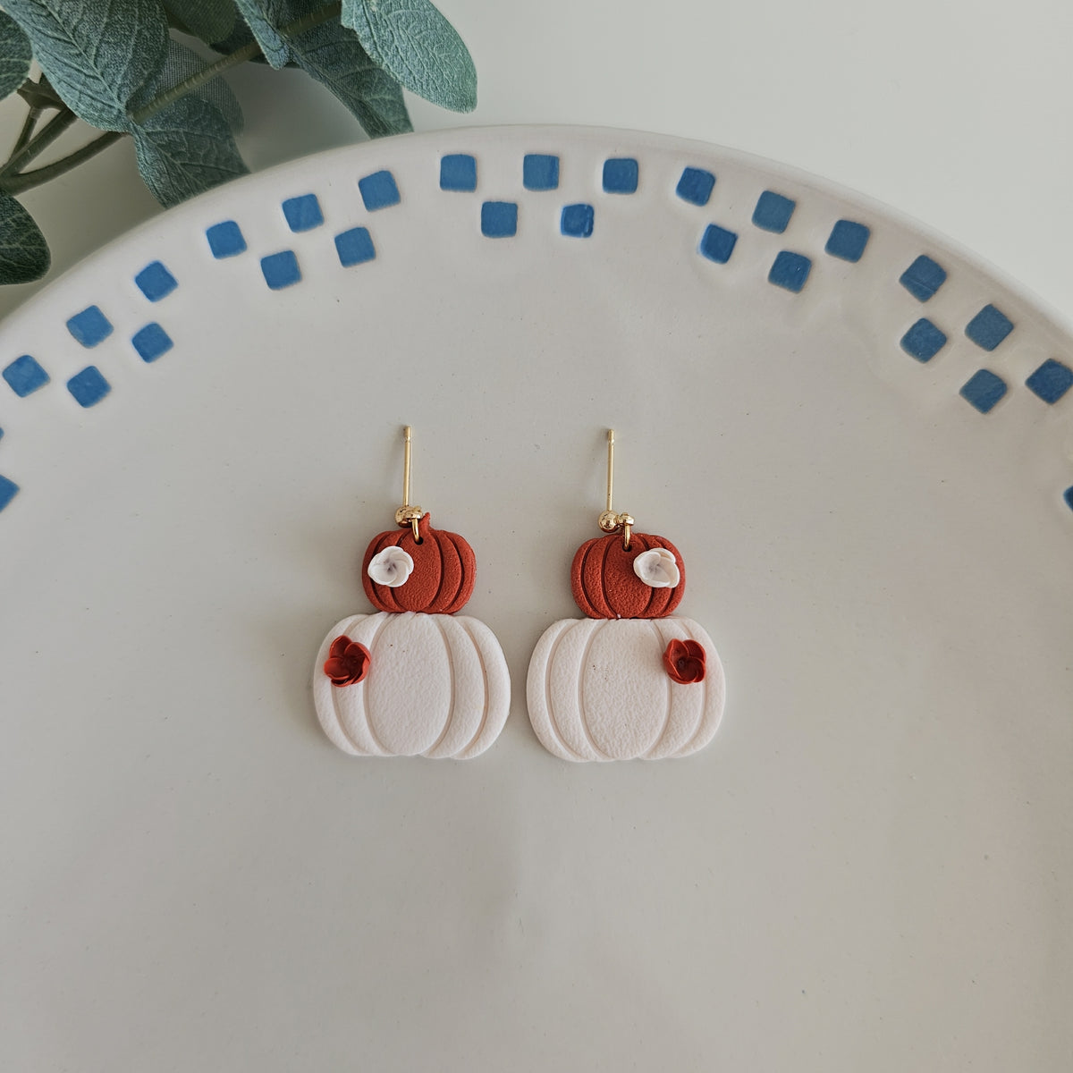 Stacked Pumpkin Earrings